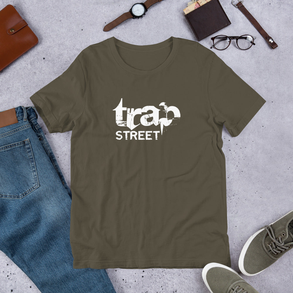 Trap Street White Logo T-Shirt