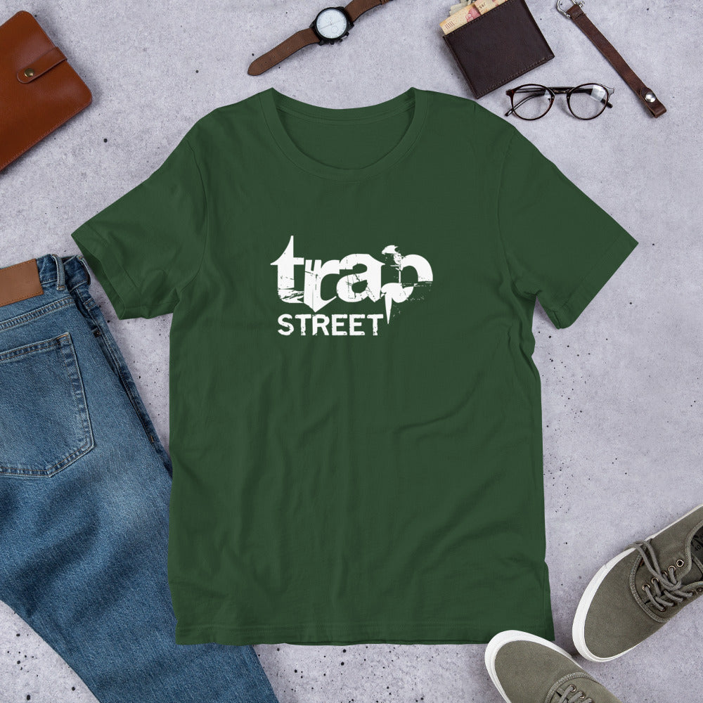 Trap Street White Logo T-Shirt